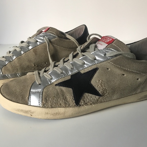 Golden Goose Men’s Super Star Sz 43 Suede Tan - Picture 6 of 8